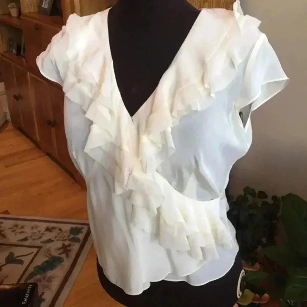 Nine West cream colored blouse